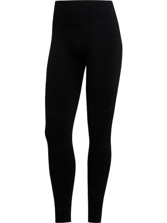 Warp Knit 7/8 Training Γυναικείο Cropped Κολάν Ψηλόμεσο Μαύρο