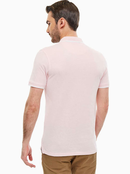 Jack & Jones ΜΠΛΟΥΖΑΚΙ Men's Short Sleeve Blouse Polo Coral Blush