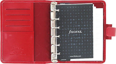 Filofax Metropol Pocket Εβδομαδιαίο Organizer Κόκκινο Δερμάτινο 14.6x14.6cm