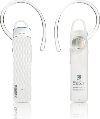 Remax RB-T9 In-ear Bluetooth Handsfree Ακουστικό Λευκό