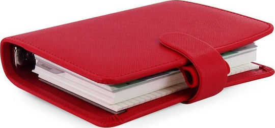 Filofax Wöchentlich Organizer Saffiano Pocket Rote 14,5x14,5cm