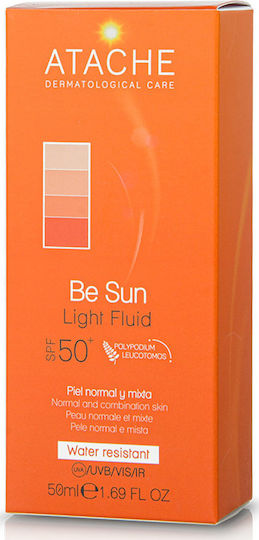 Atache Be Sun Anti-Ageing Fluid Слънцезащитен Крем За Лице SPF50 50ml