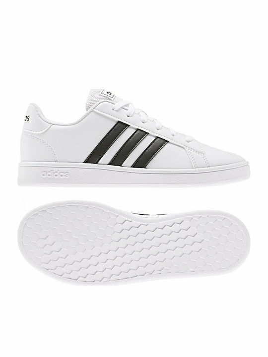 Adidas Παιδικά Sneakers Grand Court K Cloud White / Core Black