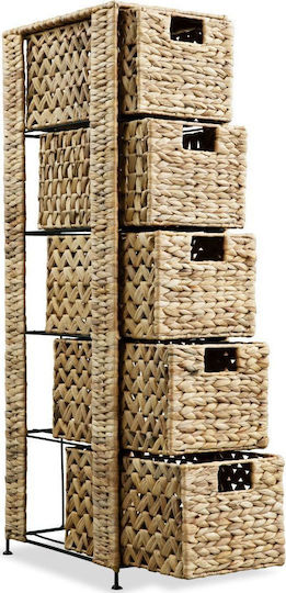 Schubladen Aufbewahrung Natural L25.5xB37xH100cm