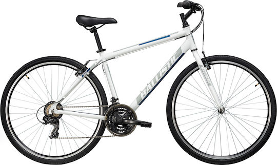 District 28" White Trekking Bicycle with 7 Speeds