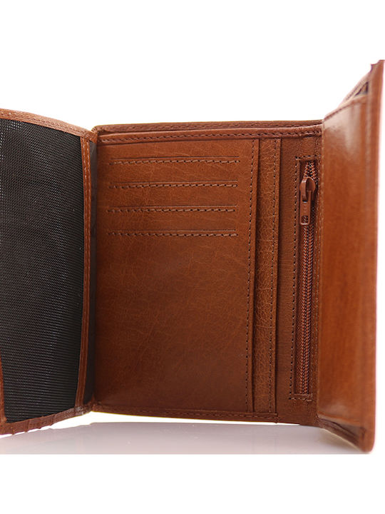 Panama Leather Men's Wallet Classic Cognac
