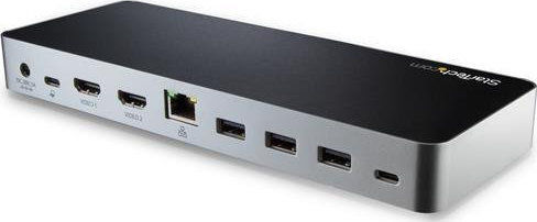 StarTech USB-C / USB-A Docking Station με 4K PD Ethernet Μαύρο (MST30C2HHPDU)