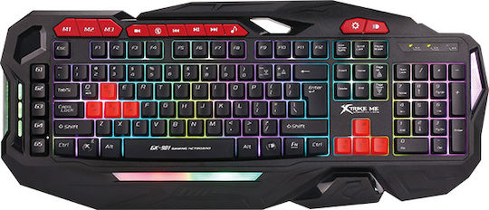 Xtrike Me GK-901 Gaming Πληκτρολόγιο με Φωτιζόμενα πλήκτρα (Αγγλικό US)