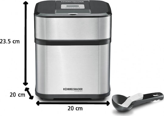 Rommelsbacher IM 12 Παγωτομηχανή 1.5lt Ασημί