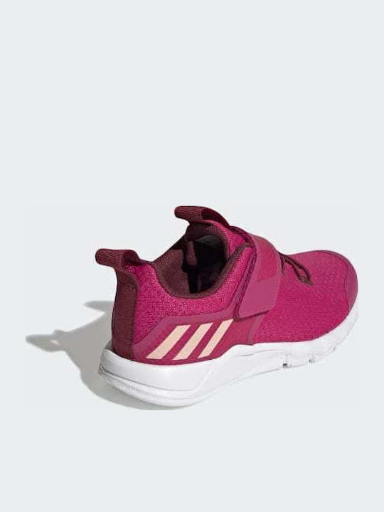 Rapidaflex Kids Sports Shoes Running with Hoop & Loop Closure Real Magenta / Collegiate Burgundy