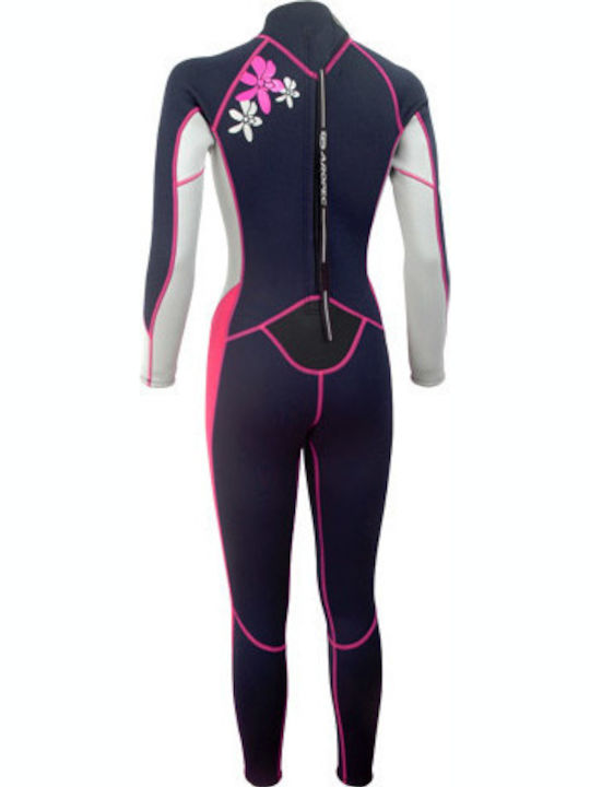 Aropec Aropec Wetsuit with Zip Dark Blue Fuchsia 2.5mm Aropec Aropec Wetsuit with Zip Dark Blue Fuchsia 2.5mm