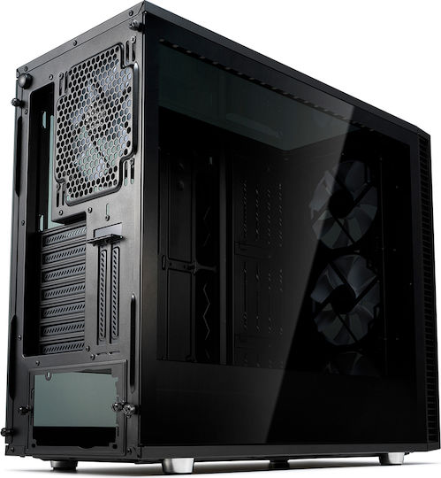 Fractal Design Define S2 Vision RGB Геймърско бюро Пълна кула Компютърна кутия със страничен прозорец Черен