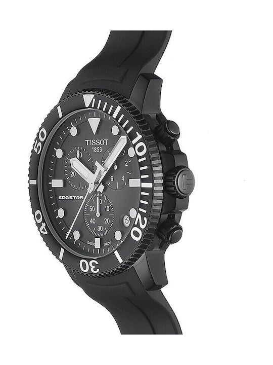 Tissot Seastar 1000 Ρολόι Μπαταρίας με Καουτσούκ Λουράκι