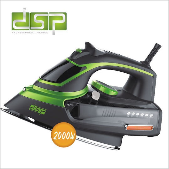 DSP KD-1004 Σίδερο Ατμού 2000W με Κεραμική Πλάκα και Συνεχόμενη Παροχή Ατμού 20gr/min