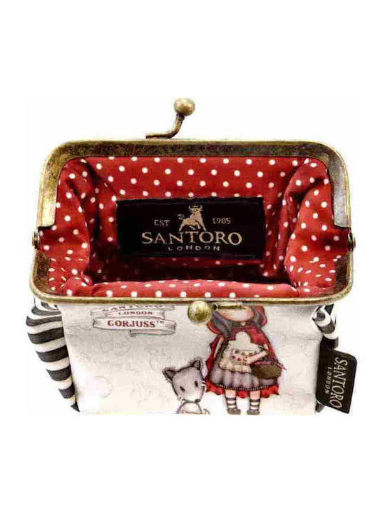 Santoro Παιδικό Πορτοφόλι Κερμάτων με Clasp για Κορίτσι Λευκό 789GJ01