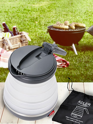 Adler Βραστήρας Ταξιδίου 600ml 750W Λευκός