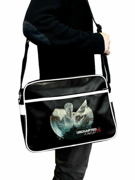 Abysse Uncharted 4 Adventure Vinyl Kinder Rucksack Umhängetasche Schwarz Abysse Uncharted 4 Adventure Vinyl Kinder Rucksack Umhängetasche Schwarz