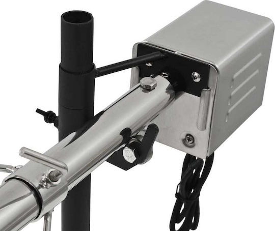vidaXL Inox Barbecue Spit for Lamb with Motor 207cm