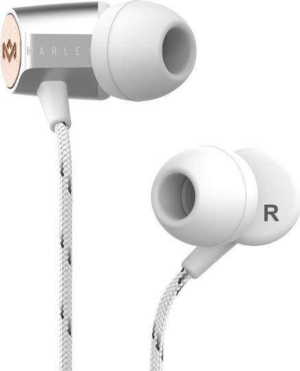 The House Of Marley Uplift V2 In-ear Handsfree με Βύσμα 3.5mm Ασημί