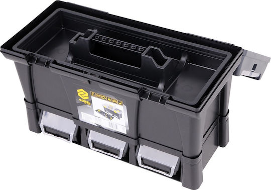 Vorel Hand Tool Case Plastic with Tobacco Case Dimensions: W52.5xD25.6xH24.6cm