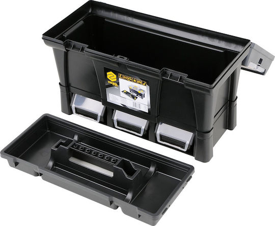 Vorel Hand Tool Case Plastic with Tobacco Case Dimensions: W52.5xD25.6xH24.6cm