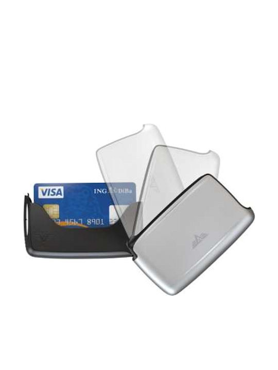 Leather Line Ανδρικό Πορτοφόλι Καρτών με RFID Ροζ