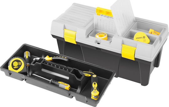 Vorel Hand Tool Case Plastic with Tobacco Case Dimensions: W52.5xD25.6xH24.6cm