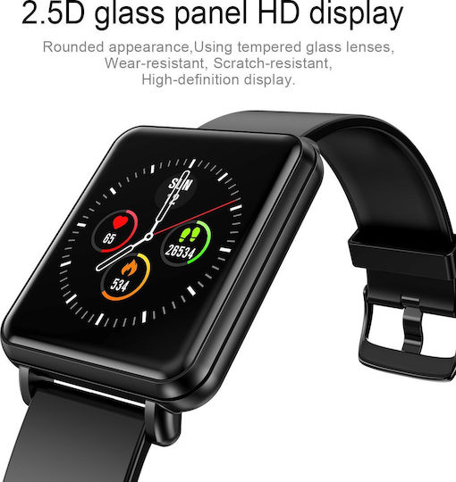 Colmi Land 1 46mm Smartwatch με Παλμογράφο (Μαύρο)