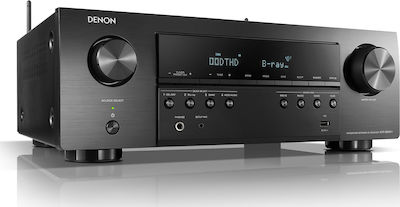 Denon AVR-S650H Home Cinema Radio Amplifier 4K with HDR 5.1 Channels 75W/8Ω 100W/6Ω Black
