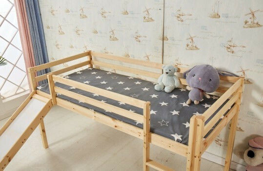 Tobias Pat pentru Copii Loft Bed Single pentru Saltea 90x200cm