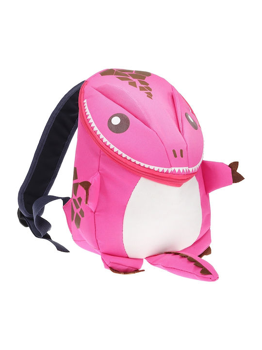 Pink Dinosaur School Bag Backpack Kindergarten in Pink color