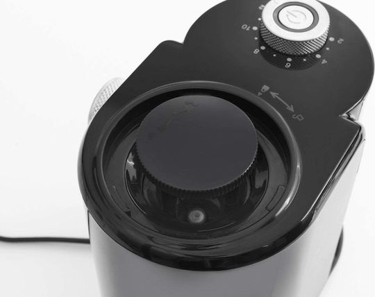 Caso Barista Crema Râșniță electrică pentru cafea 150W cu capacitate de boabe 190gr și 16 niveluri de măcinare Negru