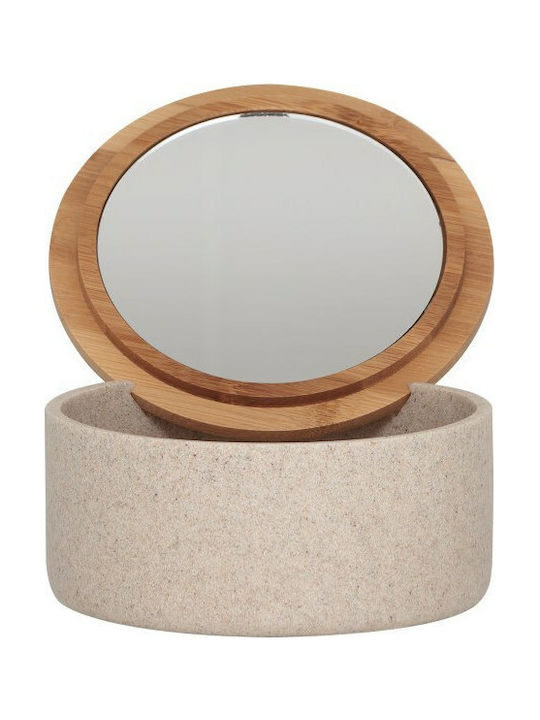 Sealskin Grace Tisch Wattebehälter Bamboo Sand