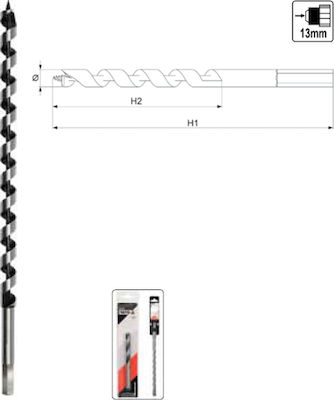 Yato Drill with Hexagonal Shank for Wood 22x310mm