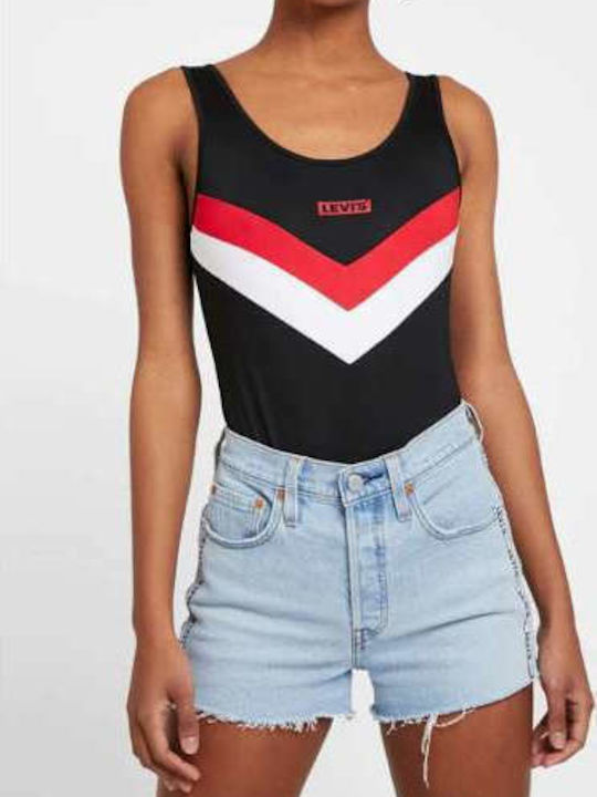 Sleeveless Bodysuit Florence Slim Fit Black
