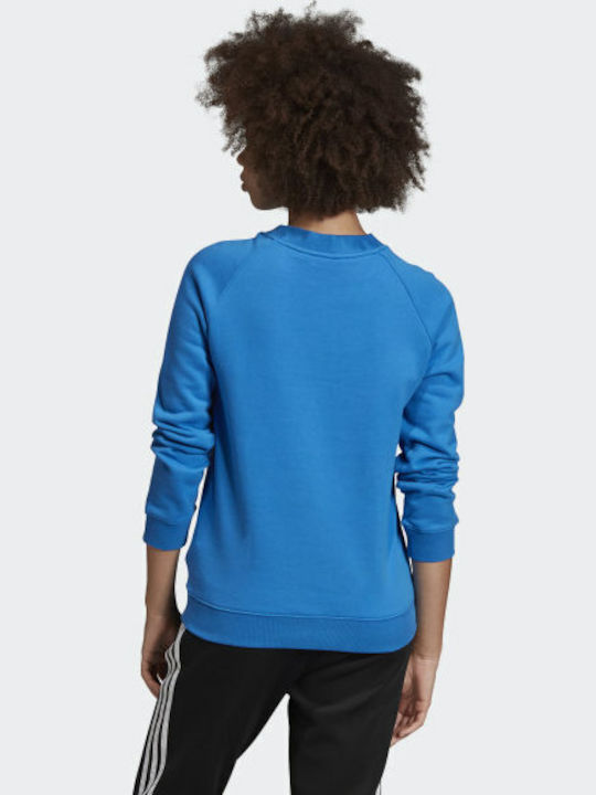 Adidas Trefoil Women's Sweatshirt Crew Blue