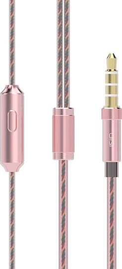 UiiSii HM6 In-ear Handsfree με Βύσμα 3.5mm Ροζ