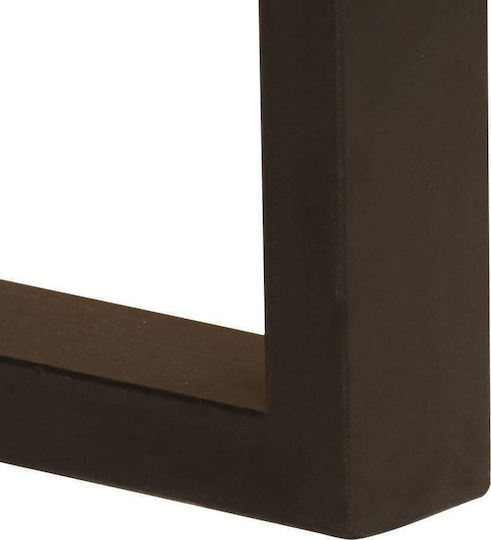 Birou Din Lemn Masiv Bej Cu Picioare Metalice 110x50x77cm