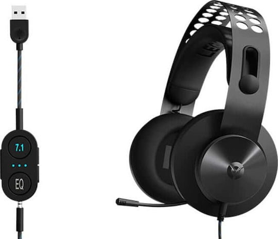 Lenovo Legion H500 Pro 7.1 Over Ear Gaming Headset με σύνδεση 3.5mm / USB Γκρι