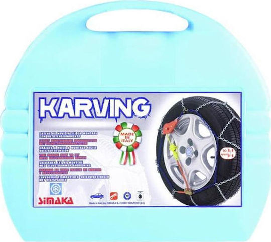 Simaka Karving No 97 Αντιολισθητικές Αλυσίδες Πάχους 10mm Επιβατικού Αυτοκινήτου 2τμχ