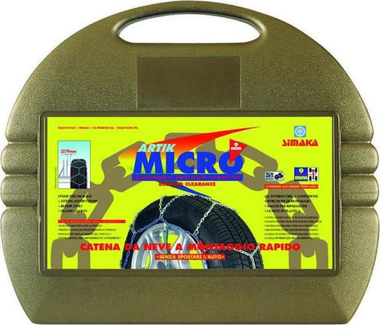 Simaka Micro No 55 Αντιολισθητικές Αλυσίδες Πάχους 9mm Επιβατικού Αυτοκινήτου 2τμχ