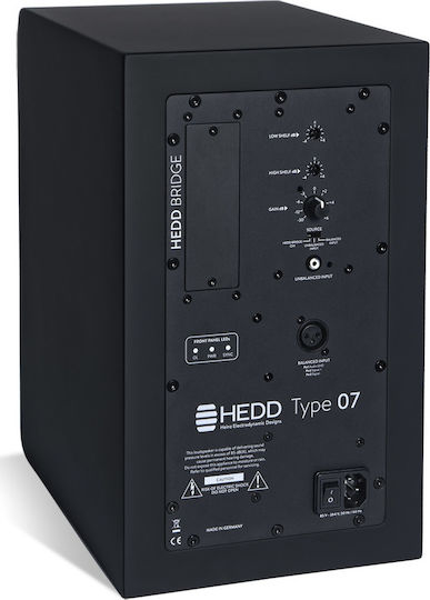 Hedd Type 07 Ηχείo Studio Monitor 7" 200W (Τεμάχιο) Μαύρο