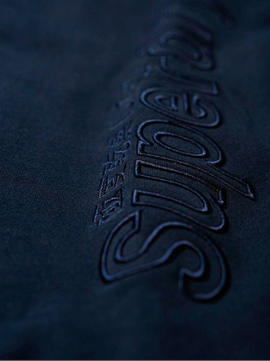 International Applique Sweatpants with Elastic Navy Blue