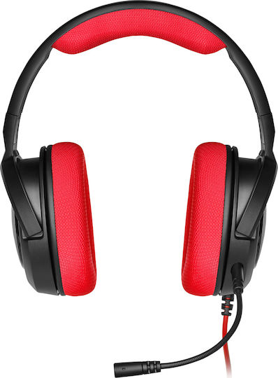 Corsair HS35 Over Ear Gaming Headset with Connection 3.5mm Red