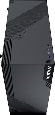 In Win 103 Jocuri Turnul Midi Cutie de calculator cu fereastră laterală Negru