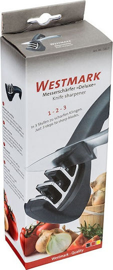 Westmark Deluxe Handheld Knife Sharpener with 3 Levels 20x4.6x7.2cm