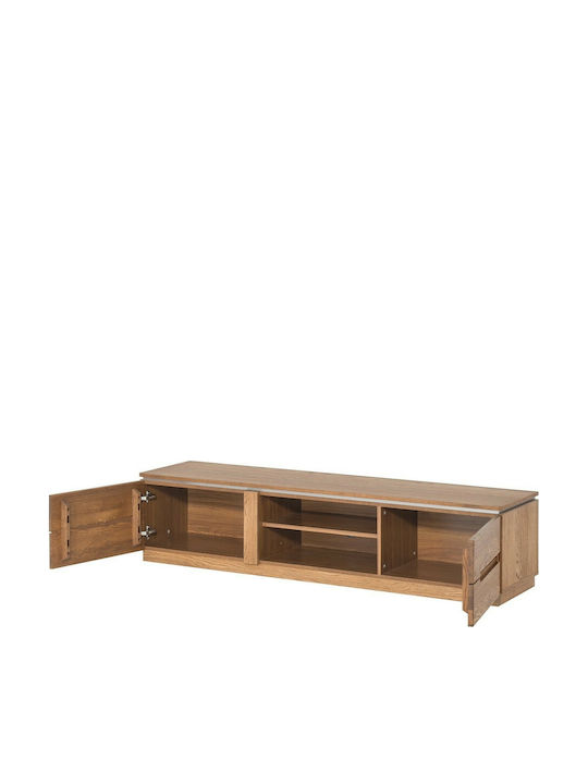 TV Stand Wooden Beige L163xW42xH38cm