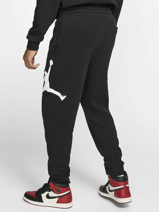 Jumpman Logo Παντελόνι Φόρμας με Λάστιχο Μαύρο