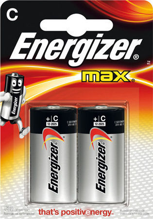 Energizer Max Alkaline Batterien C 1.5V 2Stück