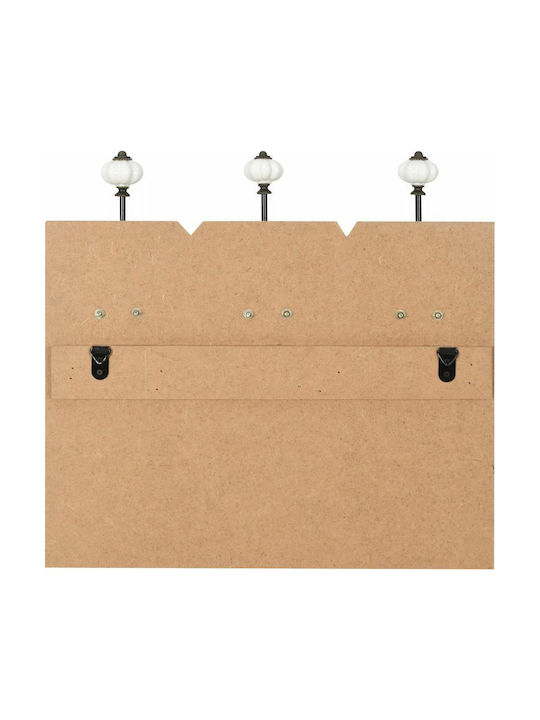vidaXL Vintage Wall Hanger Happy Love Wooden 12 Hooks Green 40x120cm